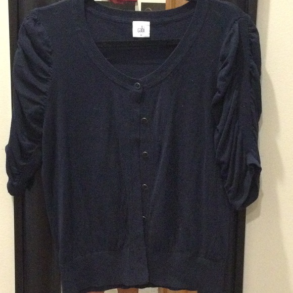 CAbi Navy Cardigan sweater - Picture 1 of 4
